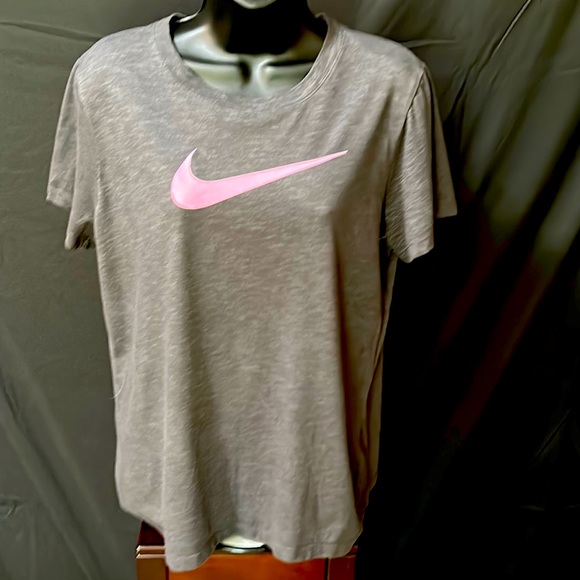 Nike Tops - Nike tee shirt. Size L. Women. Charcoal. Excellent condition!